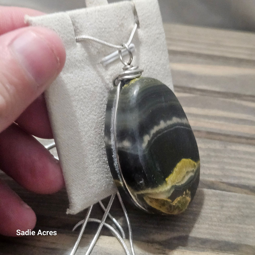 Thumbnail: Bumblebee Jasper Pendant