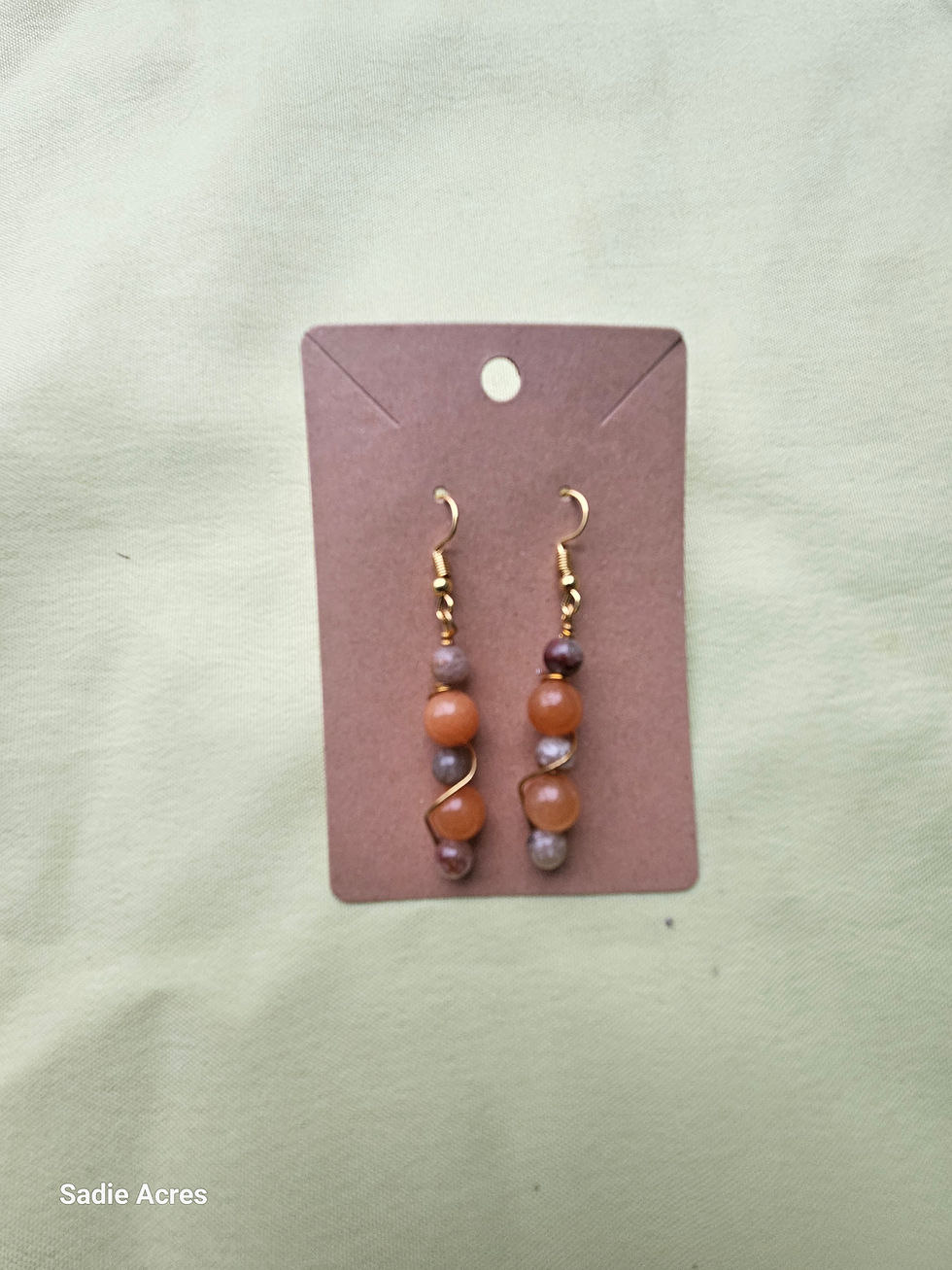 Thumbnail: Fire Quartz & Thousand Layer Earrings