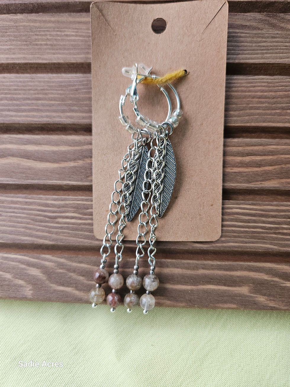  Thousand Layer Feather Earrings