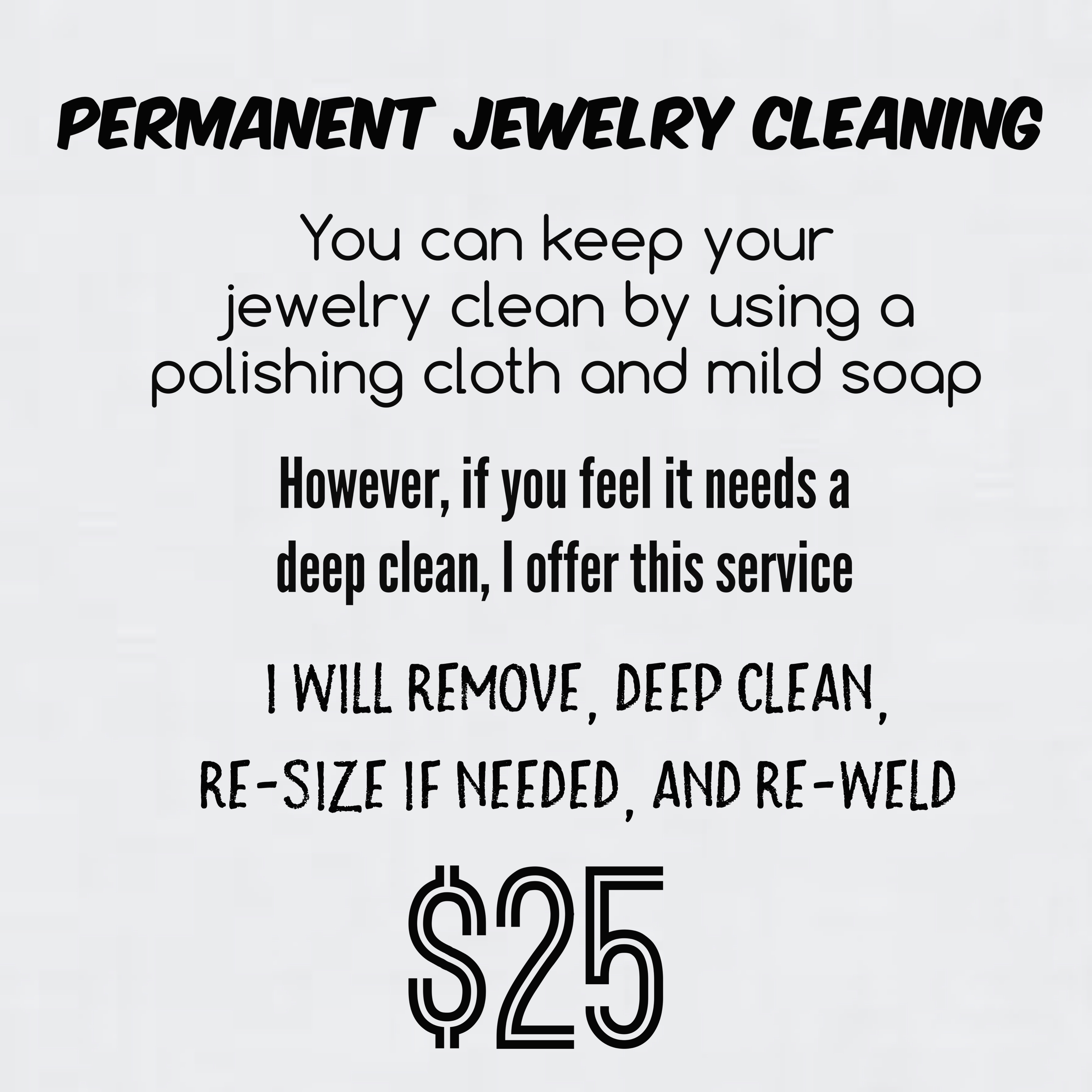Permanent jewelry detail published by T's Beauty Stop
