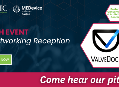 VALVEDOCK will pitch at MEDevice Boston august 26, 2026
