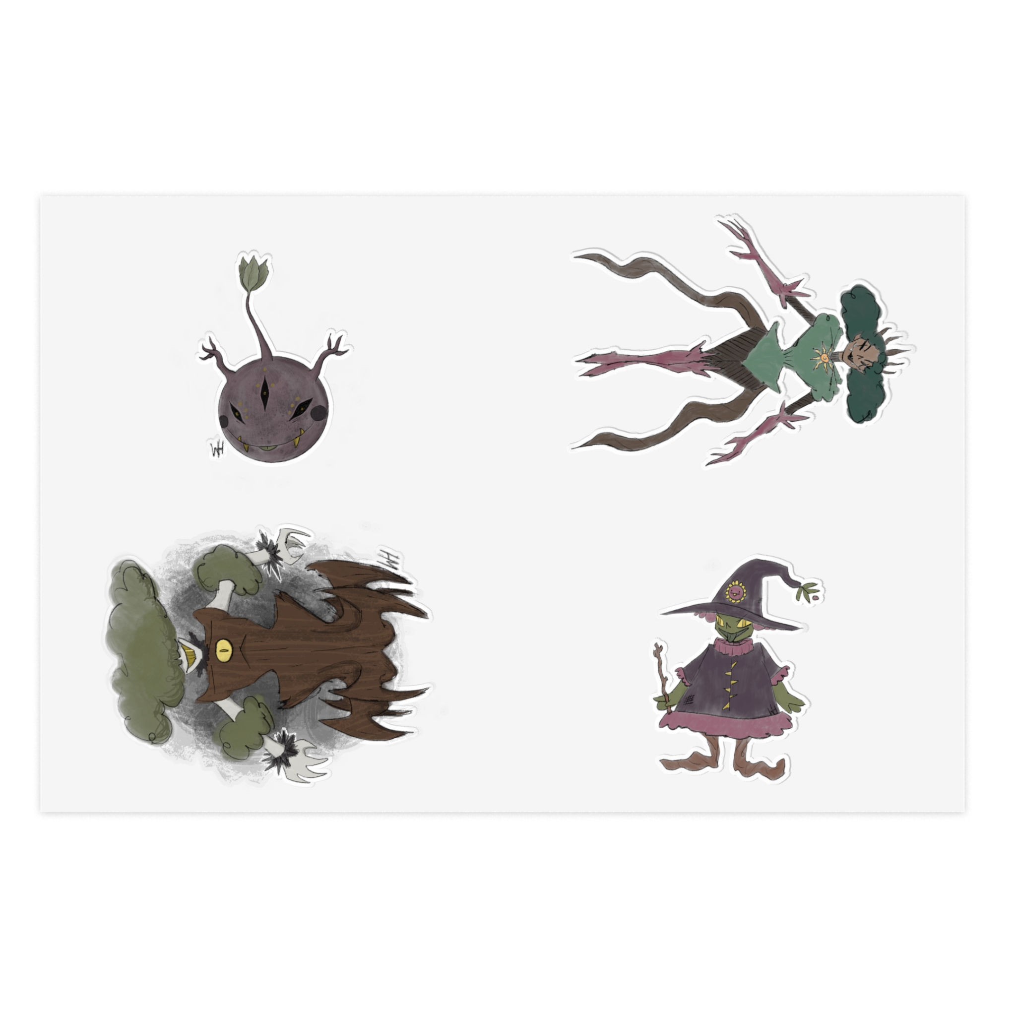 WYRD HAUS MASCOTS Sticker Sheets