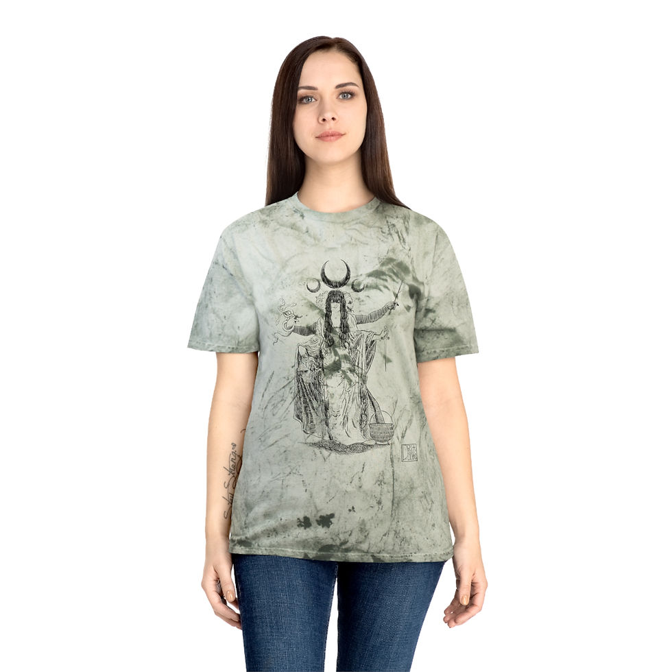 Thumbnail: DRYAD // TRIPLE GODDESS Unisex Color Blast T-Shirt
