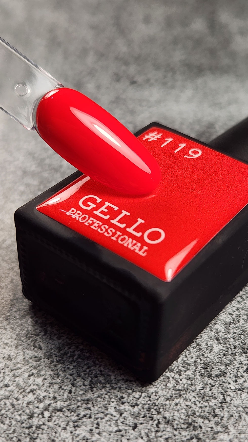  לק ג'ל ג'לו צבע אדום כתום GELLO #119