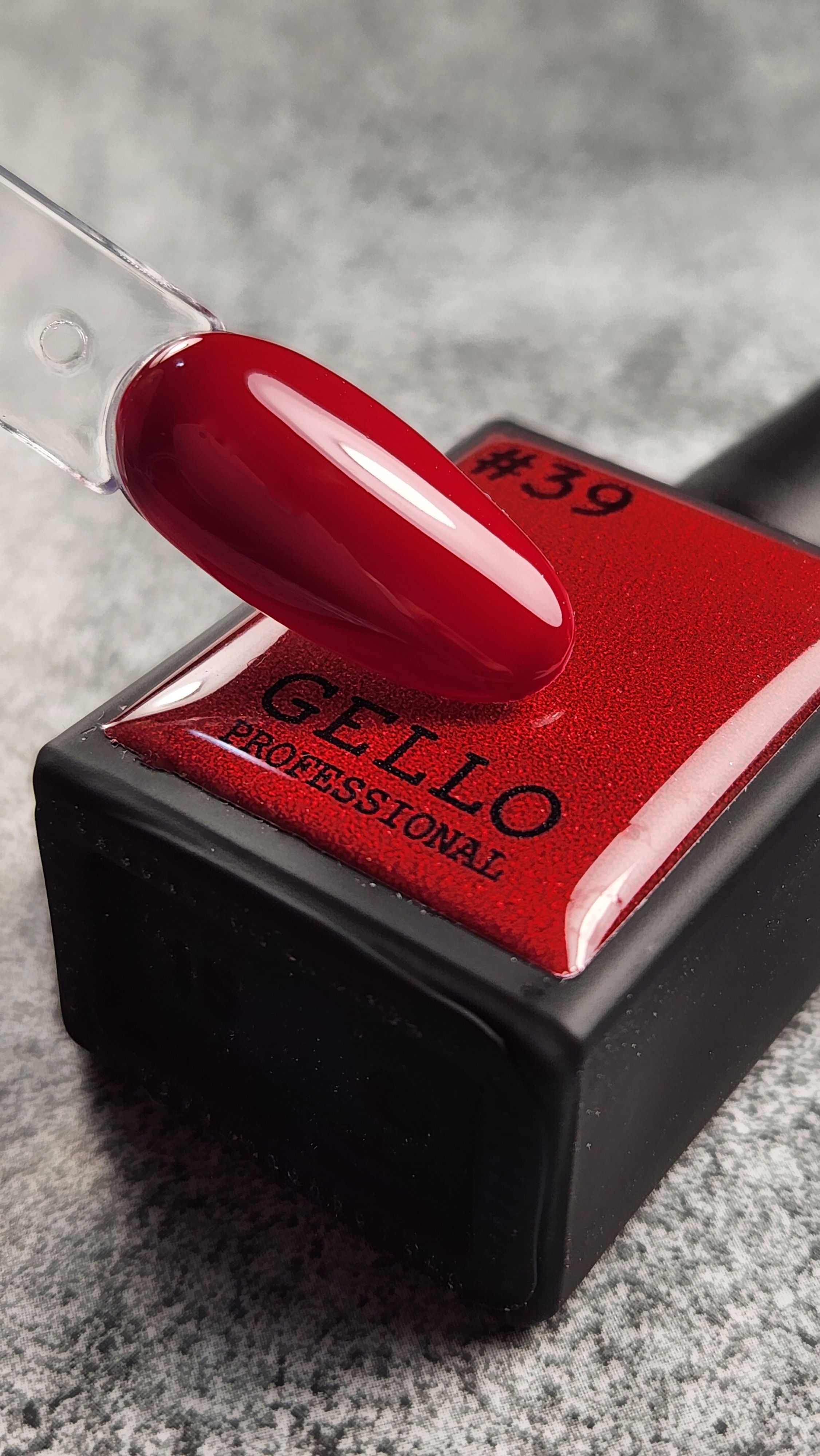 לק ג'ל ג'לו צבע בורדו כהה GELLO #39