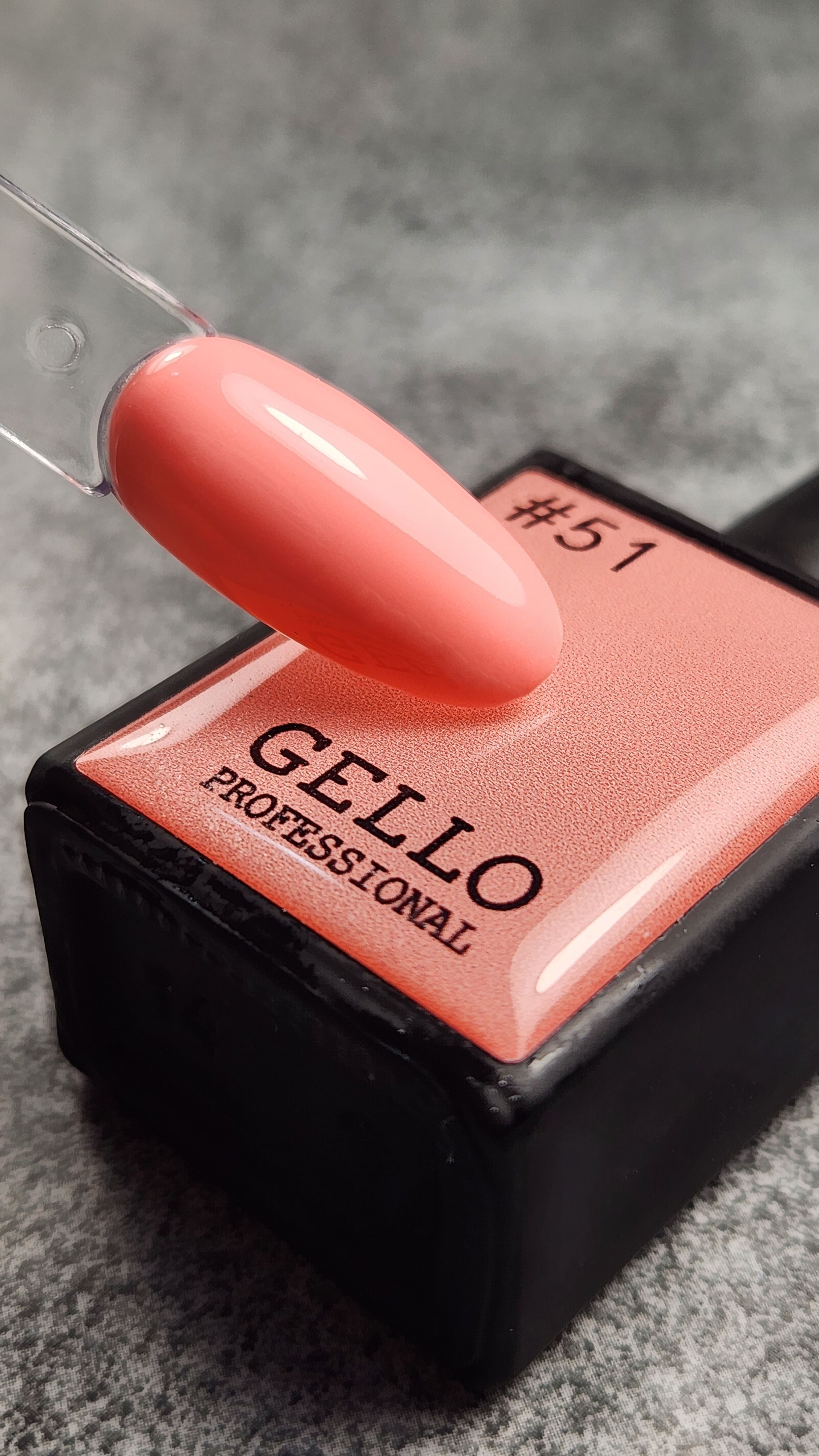 לק ג'ל ג'לו צבע אפרסק בהיר זוהר GELLO #51