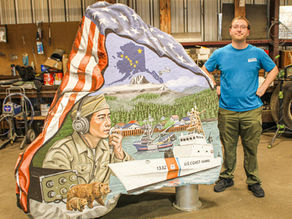 Freedom Rock in Wrangell is complete, waiting for site prep and installation this fall