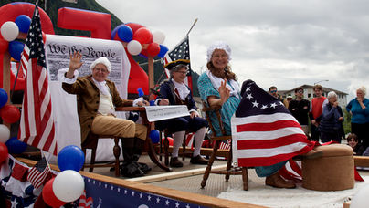 A traditional July 4 parade, with an extra spring in the step, as Juneau celebrates USA at 250