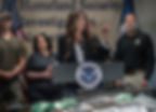 Department of Homeland Security Secretary Kristi Noem at a Nashville press conference on July 18, 2025. An appeals court on Aug. 21, 2025, said it will allow Noem and the Trump administration, for now, to move forward with ending temporary protections for 60,000 immigrants from Honduras, Nepal and Nicaragua. (John Partipilo/Tennessee Lookout)