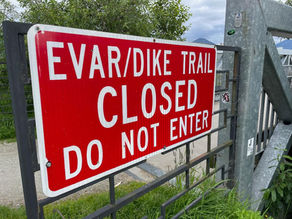 Airport Dike Trail closed due to construction through July