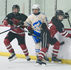JDHS hockey team tested on the road