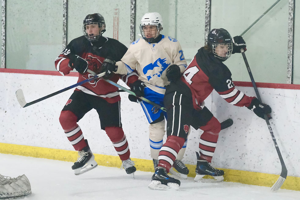 JDHS hockey team tested on the road