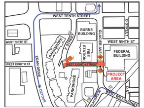 Construction on West 8th Street & Glacier Avenue begins July 21