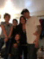 Calvin Olsen, right, his wife, Jennifer (See Éi) Olsen, and their children (from left) Lillian, Damien and Kristen. (Photo provided by Jennifer (See Éi) Olsen)