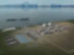 A rendering of the proposed Alaska LNG Project liquefaction facility in Nikiski. (Alaska Gasline Development Corp.)