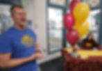Glacier Swim Club coach Scott Griffith speaks during Juneau-Douglas High School: Yadaa.at Kalé senior Emma Fellman's letter of intent signing to the University of Minnesota on Thursday, Nov. 21, 2024, at Augustus Brown Pool. (Klas Stolpe / Juneau Independent)