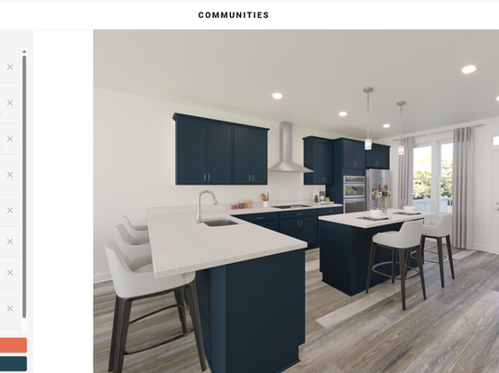 A picture of the customize your home Viualizer that buyers get to desing their home with. This was built and designed by Justin McCurdy.