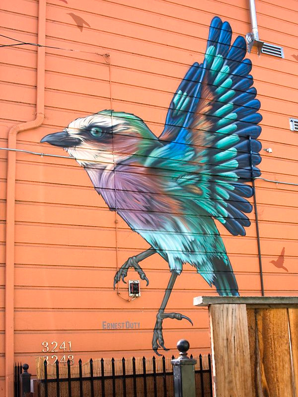 Bird mural, Oakland, CA