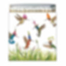 match box with image of hummingbirds wearing hats