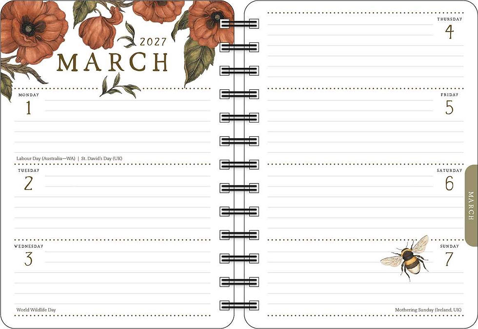 Thumbnail: Woodland Wardens 2027 weekly planner