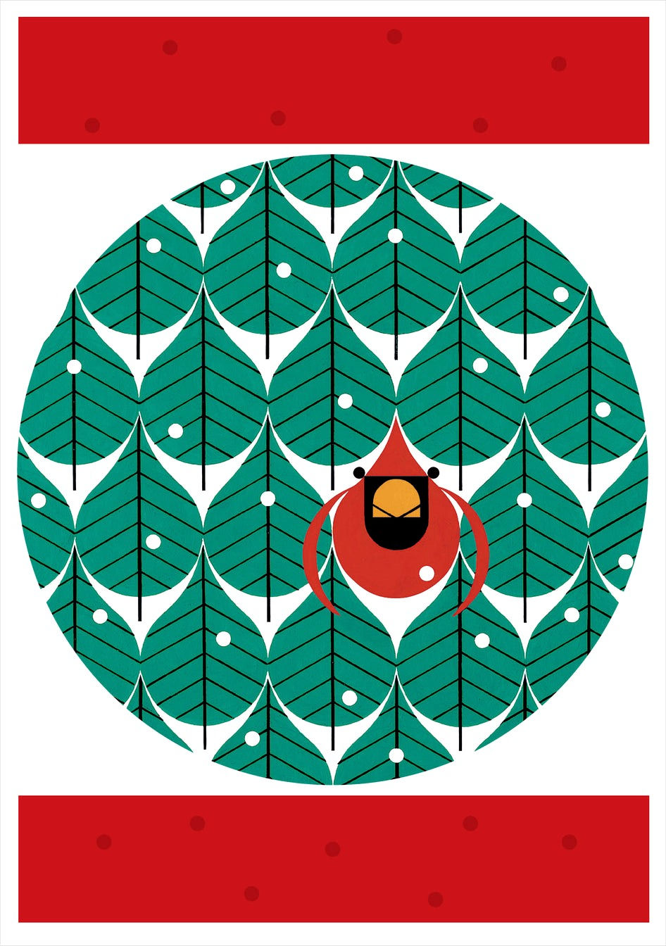 Thumbnail: Cool Cardinals Holiday Boxed Set Notecards by Charley Harper