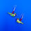 Thumbnail: Fetish Hummingbird Green Mojave Turquoise Earrings by Matt Mitchell