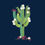 Thumbnail: An image of the backside of the Sabaku Cactus and Birds t-shirt for men, featuring a saguaro cactus.