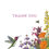 Thumbnail: a hummingbird flying around some wildflowers and the words Thank You on the front of the card