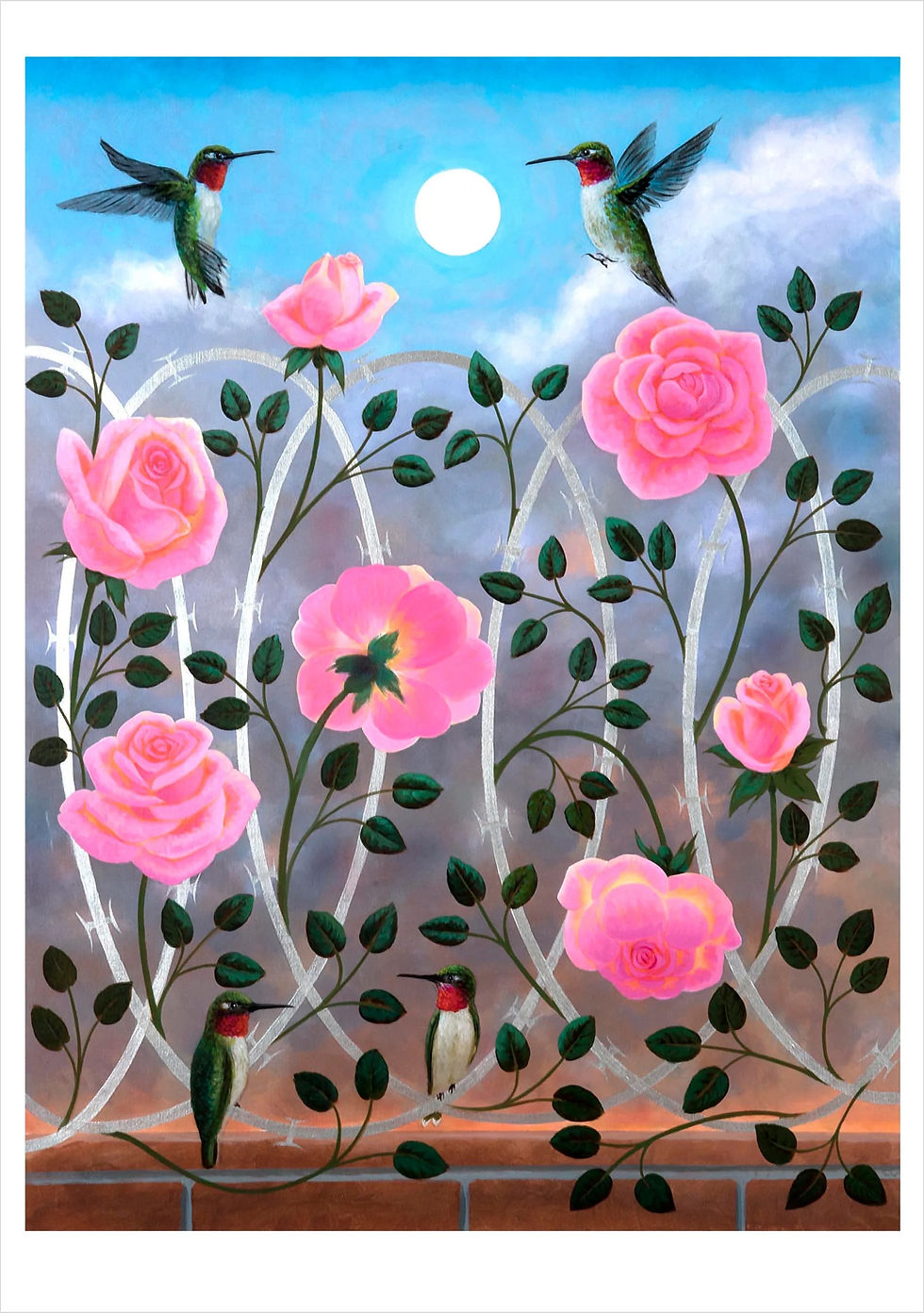 Thumbnail: image of hummingbirds with flowers
