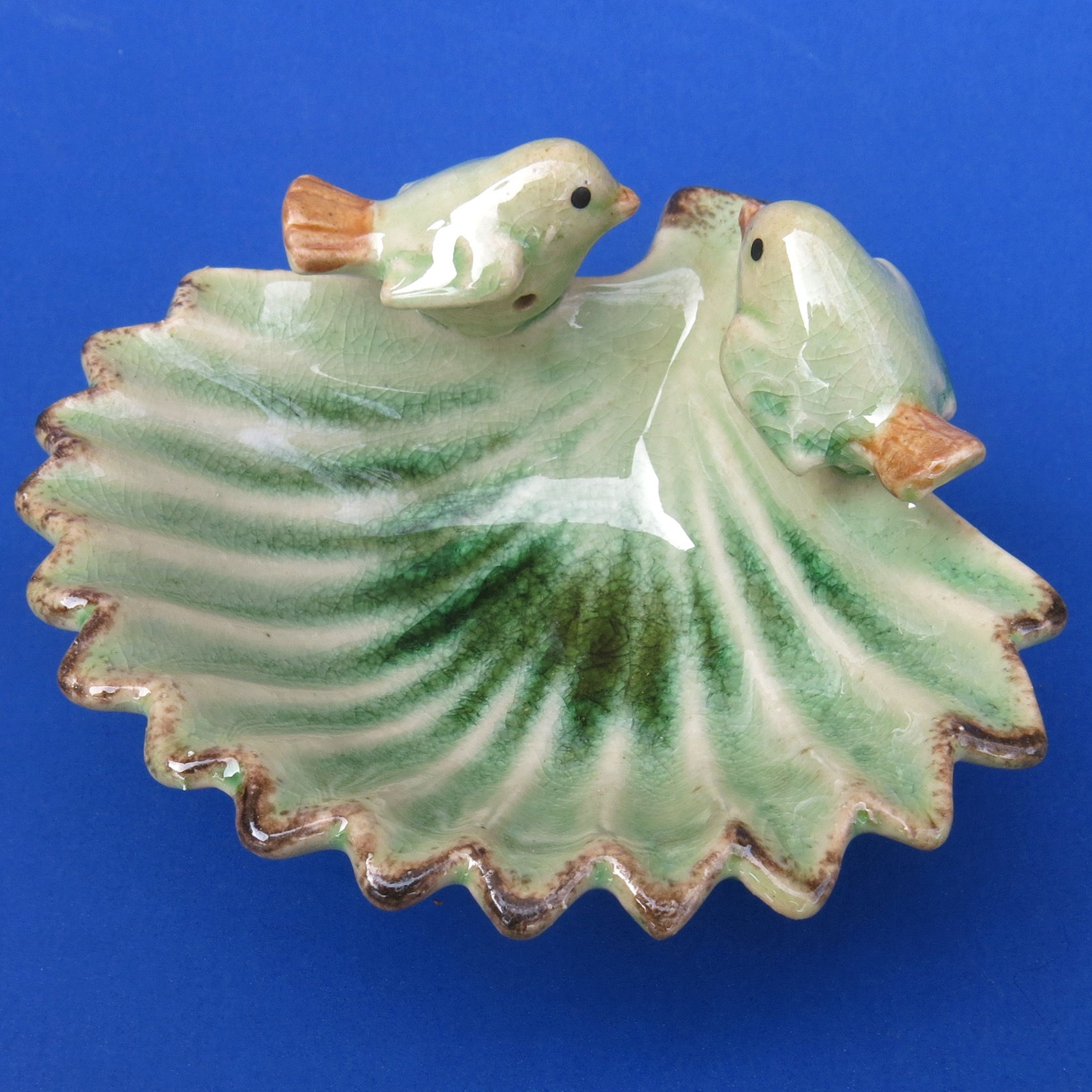 Ceramic Dish with Birds