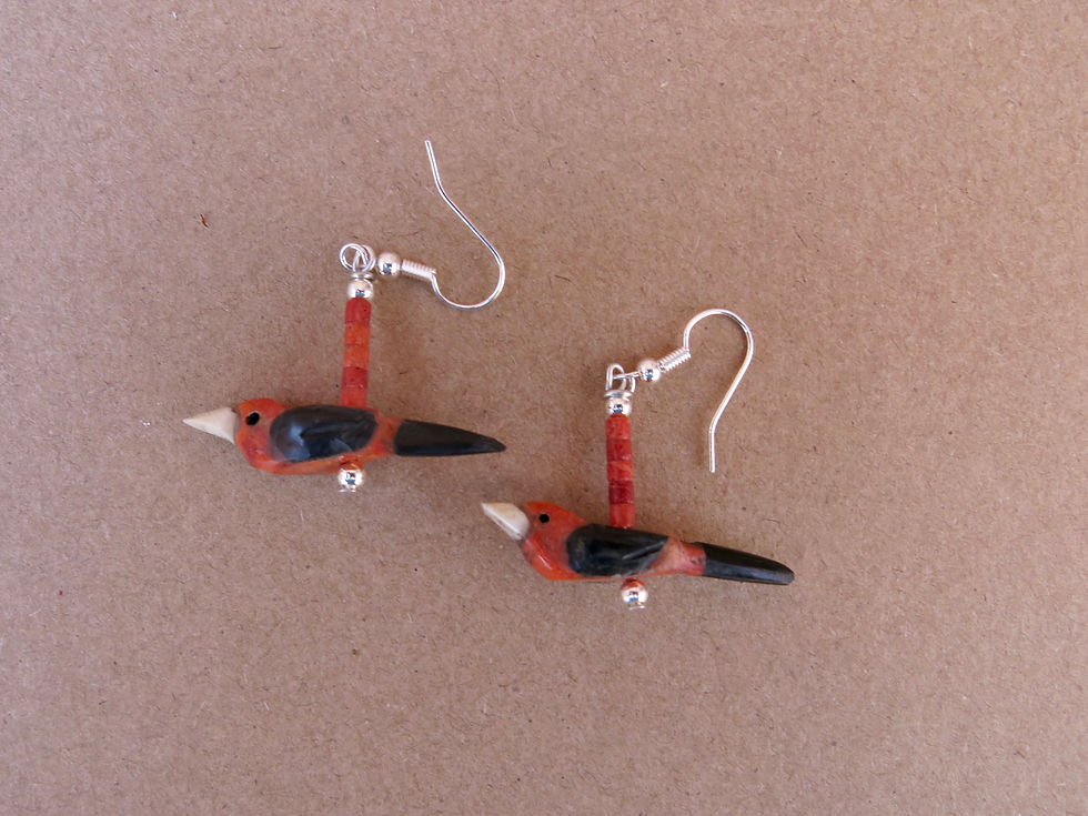 Thumbnail: Scarlet Tananger Fetish Earrings by Matt Mitchell