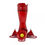 Thumbnail: Perky Pet Pinch Waist Red Glass Hummingbird Feeder 8 oz