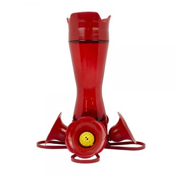 Perky Pet Pinch Waist Red Glass Hummingbird Feeder 8 oz