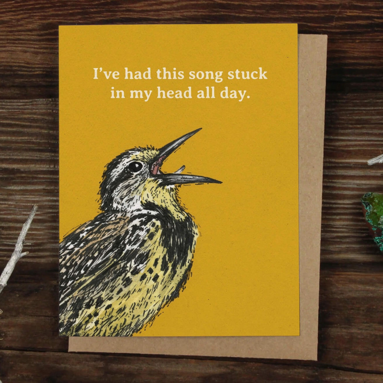 I've Got a Song Stuck in my Head Meadowlark Notecard