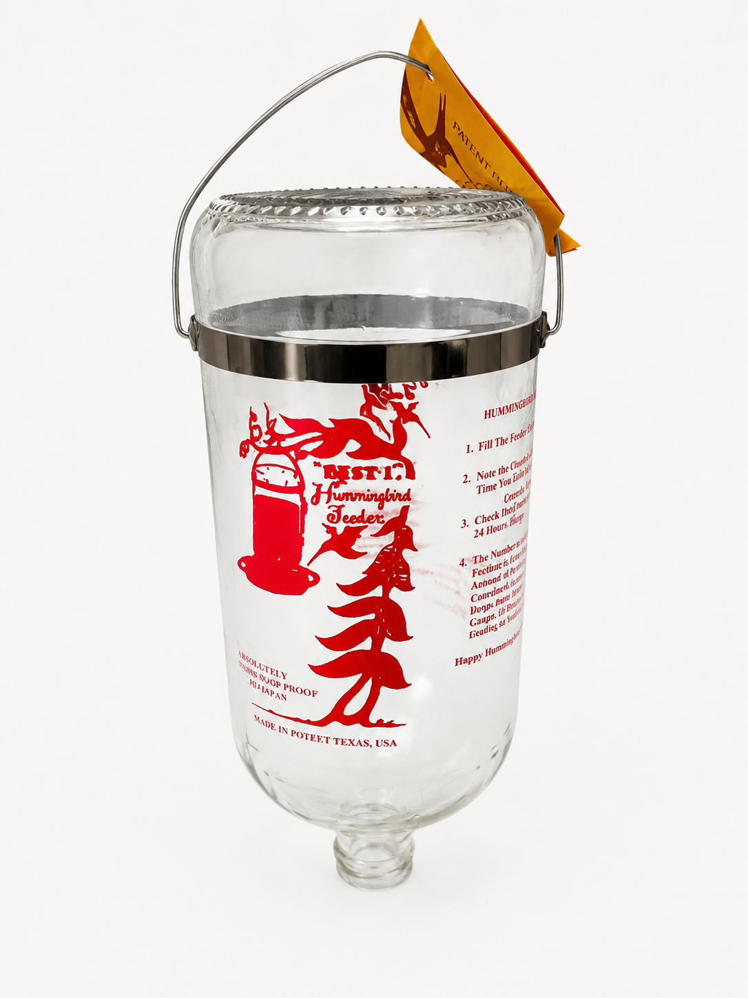 Replacement Bottles or Base for Best-1 Hummingbird Feeders