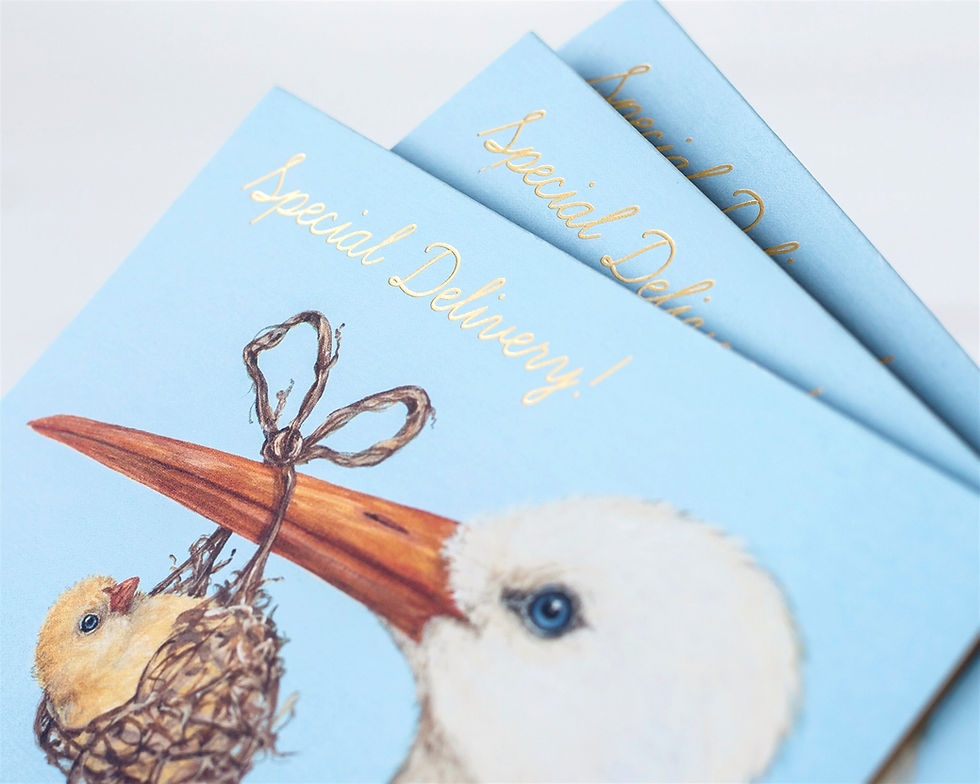 Thumbnail: Special Delivery Welcome Baby Notecard by Vicki Sawyer