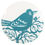 Thumbnail: coaster with image of blue bird