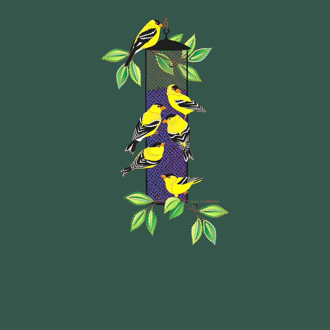 Sabaku Goldfinches Artwear Shirt - 3/4 sleeve