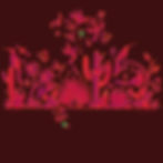 art on front of shirt red desert scene