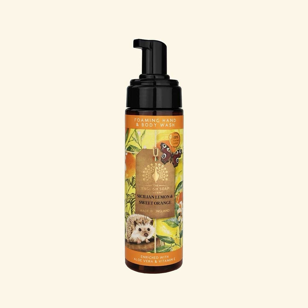 Thumbnail: Sicilian Lemon and Sweet Orange Foaming Hand and Body Wash |  English Soap Compa
