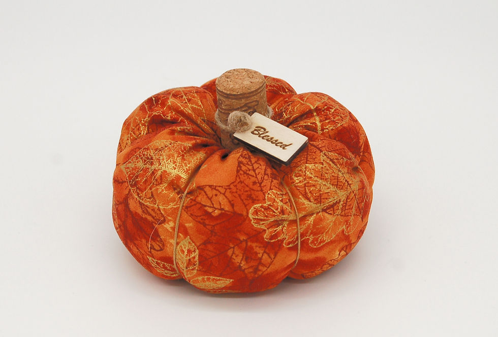Thumbnail: Autumn Fall Collection, Small Fabric Pumpkins