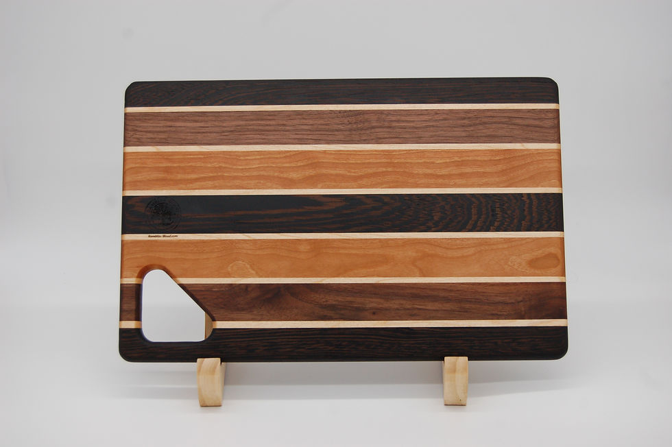 Thumbnail: Backbeat Pattern Cutting & Serving Boards | Rustic Rhythm Collection