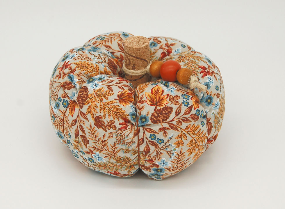 Thumbnail: Autumn Fall Collection, Medium Fabric Pumpkins