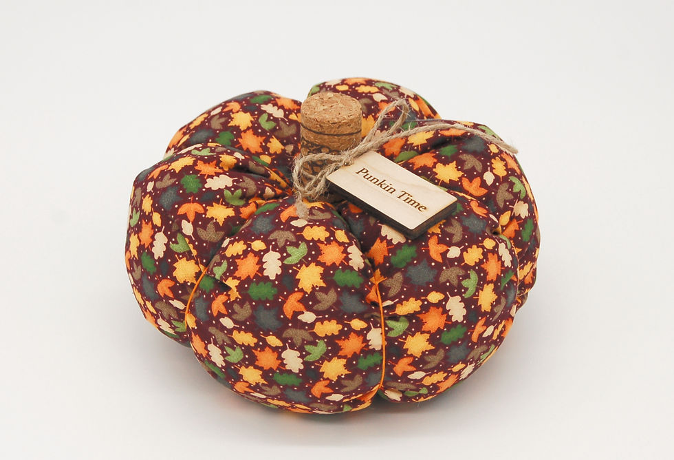 Thumbnail: Autumn Fall Collection, Medium Fabric Pumpkins