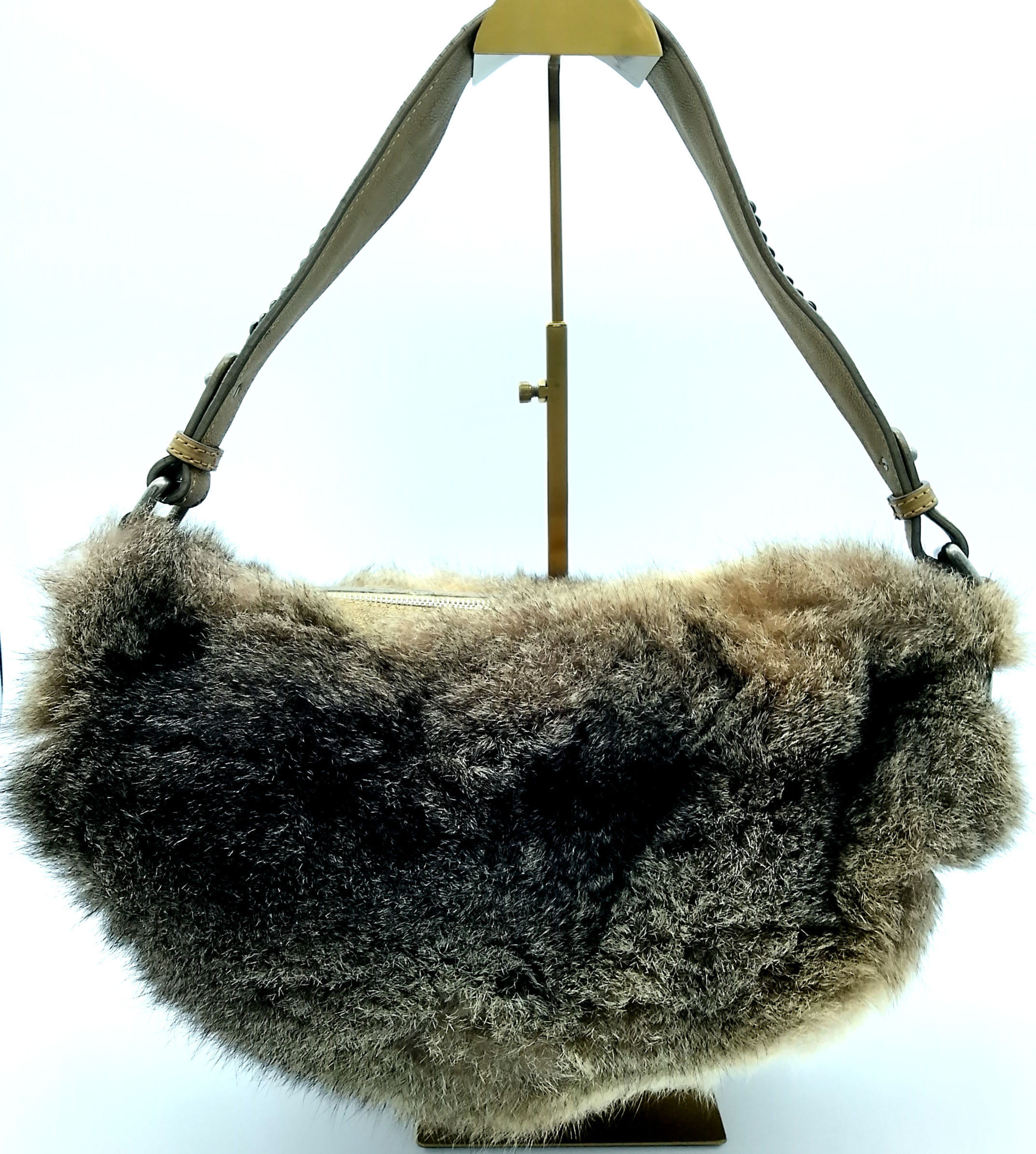 Chanel Half Moon Rabbit Fur