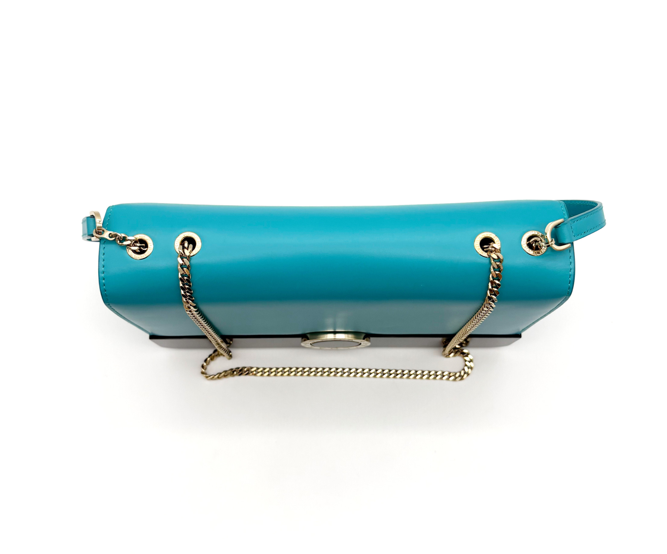 Bvlgari Turquoise Leather Crossbody Bag image 6