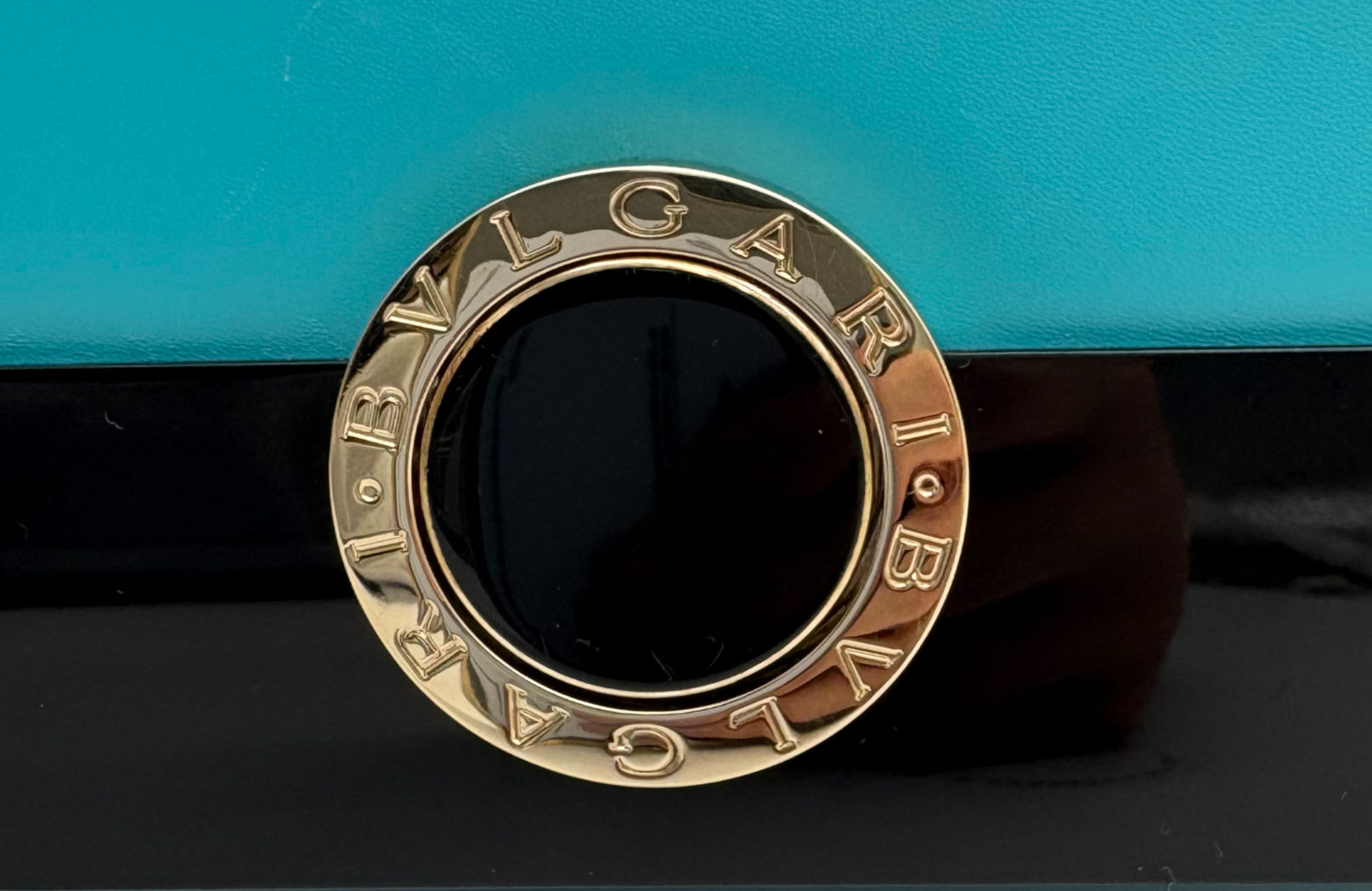 Bvlgari Turquoise Leather Crossbody Bag