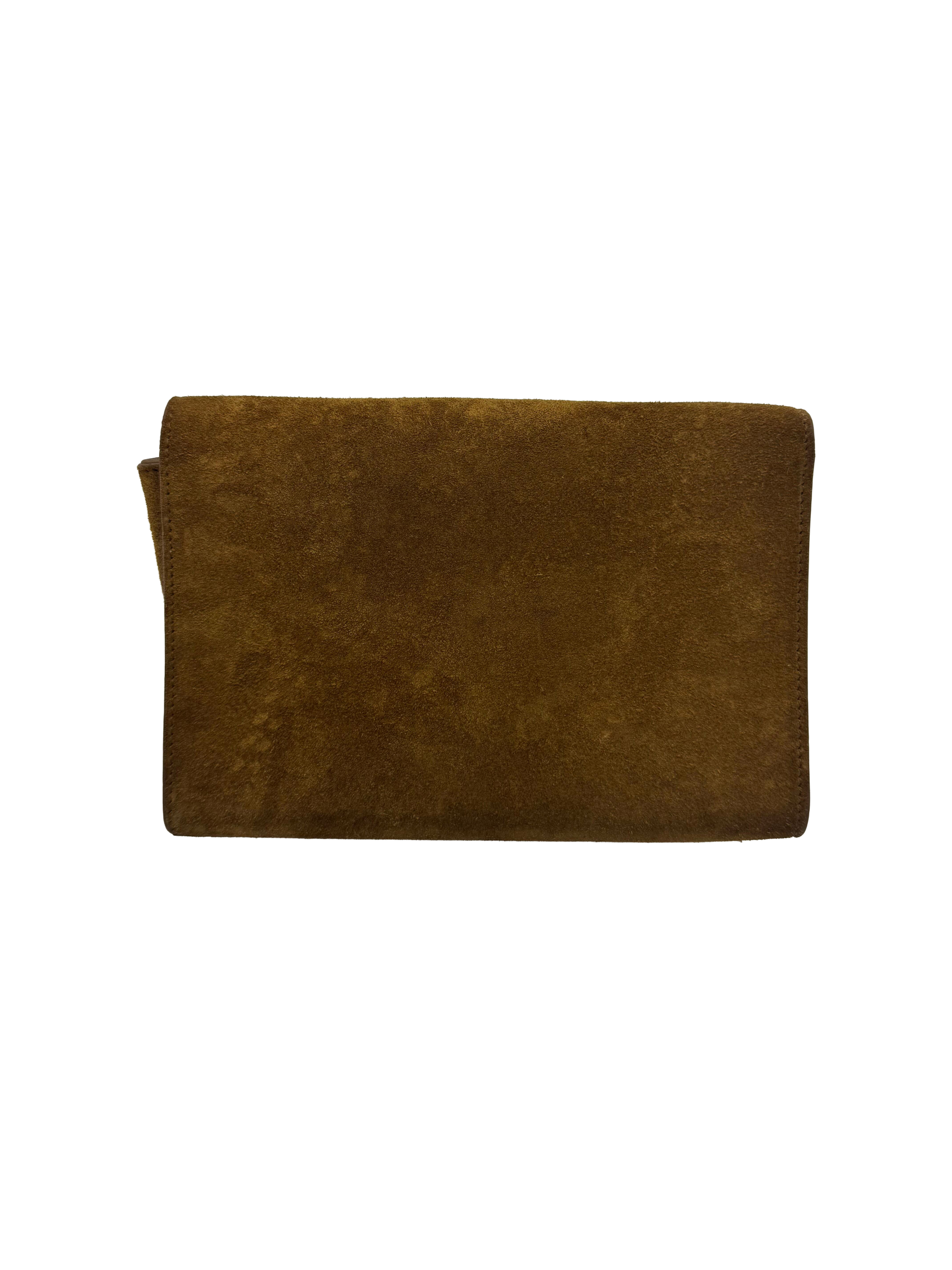 YSL Saint Laurent Tan Suede Small Cassandre Monogramme image 5