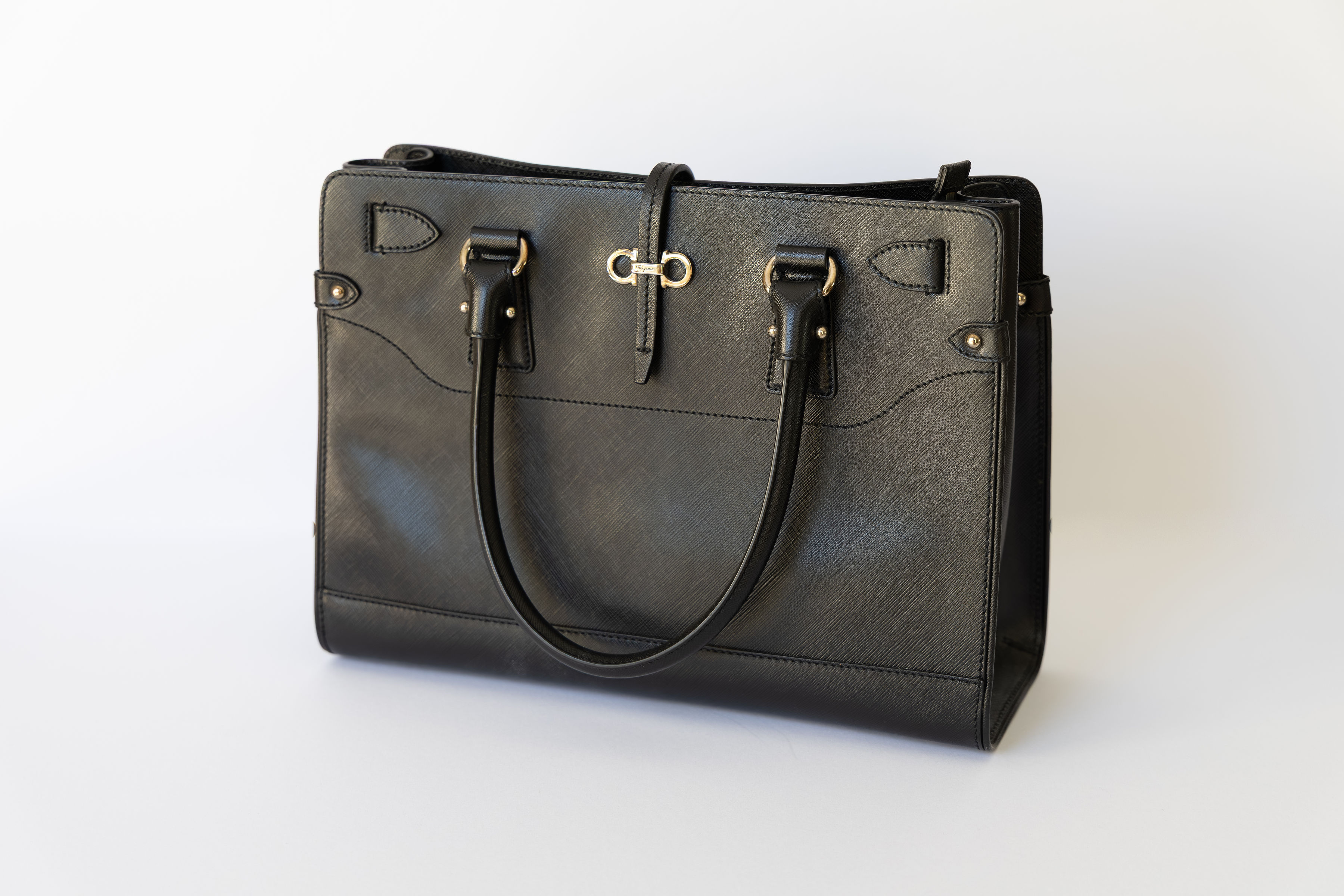 Salvatore Ferragamo Saffiano Tote (Gancini clasp)