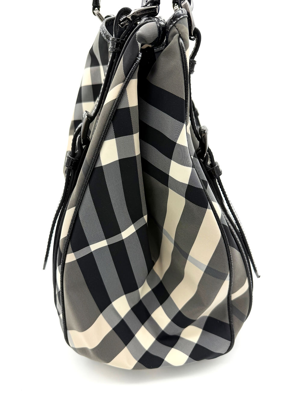 Thumbnail: Burberry Checked Nylon Lowry Satchel